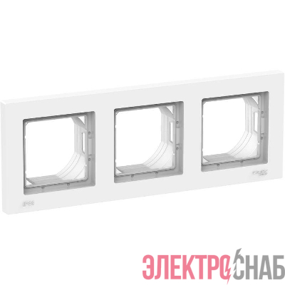 Рамка 3-пост. ATLASDESIGN AQUA IP44 бел. SchE ATN440103