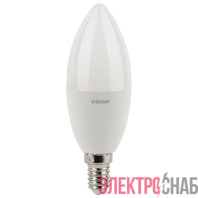 Лампа светодиодная LED Antibacterial B 7.5Вт (замена 75Вт) матовая 2700К тепл. бел. E14 806лм угол пучка 220град. 220-240В бактерицид. покр. OSRAM 4058075561250