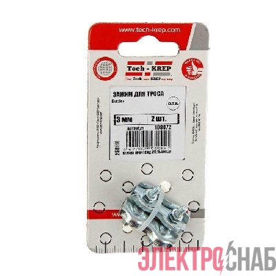 Зажим для троса Duplex 3мм (уп.2шт) Tech-Krep/Zitar 108072