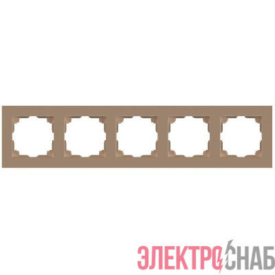 Рамка 5-м СП Accent 6-505-04 шампань Intro Б0063726