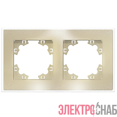 Рамка 2-м Афина стеклянная зол. UNIVersal 2291