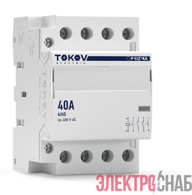 Контактор модульный 54мм 40А 230В АС 4НО PRIZMA TOKOV ELECTRIC TKE-PZ-MC-3-40-230-40