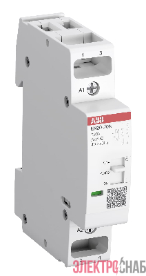 EN20-20N-06 Контактор модульный с ручным управлением (20А АС-1, 2НО), катушка 23 1SBE122111R0620