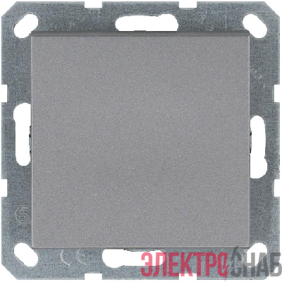 Кнопка звонка 1-кл. 10А IP20 механизм алюм. Jasmart G3010S