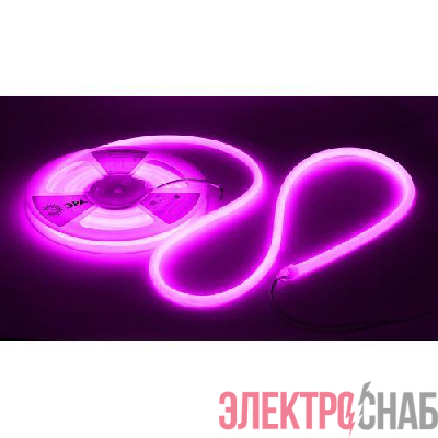 Лента светодиодная LS2835-9.6-120-24-V-IP68-5м 24В термостойкая для бани фиолет. (в комплекте: 2 заглушки; 10 крепежей)(уп.5м) Эра Б0062357