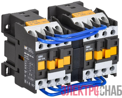 Контактор КМИ-10930 реверс 9А 230В/АС3 2НО IEK KKM13-009-230-20-1