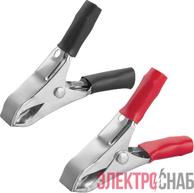 Зажим "крокодил" 10А 80 858 OAC-10A-50-H2 (уп.2шт) ОНЛАЙТ 80858