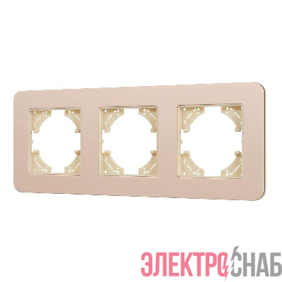 Рамка 3-м FRM-AKIRY-SFAL-3-GD алюм. Arlight 049742