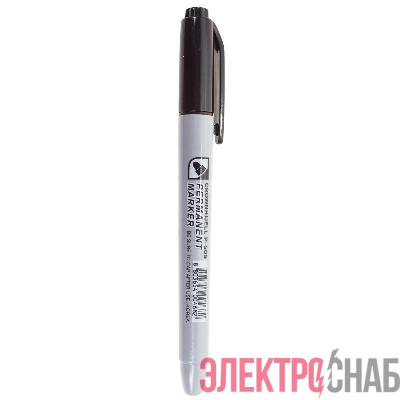 Маркер перманентный "Multi Marker Slim" 2мм пулевидный черн. Crown 08-8201