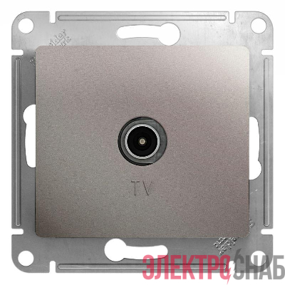 Розетка телевизионная оконечная TV Glossa 1дБ механизм платина SE GSL001291