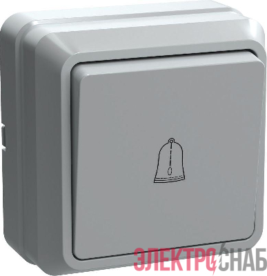 Выключатель кнопочный 1-кл. ОП Октава 10А IP20 ВСк20-1-0-ОБ бел. GENERICA EVO13-K01-10-DC