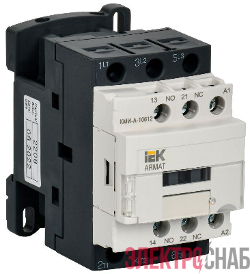Контактор КМИ-А-10612 LC1D 6А кат. 24В AC 1НО+1НЗ AC-3 IEK AR-ACC-11-006-024-11