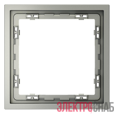 Рамка 1-м S70 пластик. сталь Voltum VLS100105