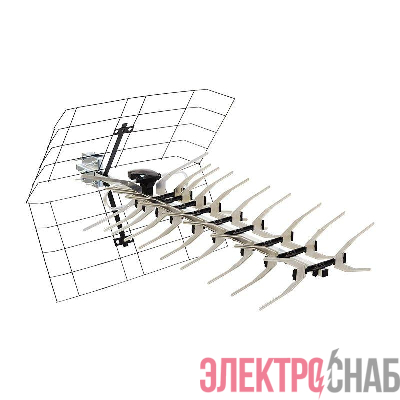 Антенна ТВ наружная для цифрового телевидения DVB-T2 (модель RX-412) (коробка) Rexant 34-0412