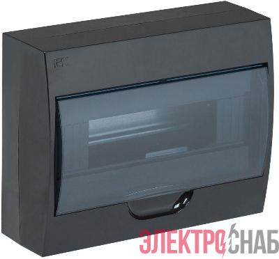 Корпус навесной ЩРН-П-12 Krepta 3 IP41 пластик. черн. IEK MKP12-N-12-41-K02