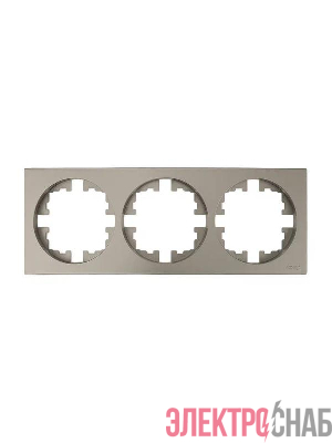 Рамка 3-м OSEN горизонт. квадрат титан LEZARD 743-3700-148