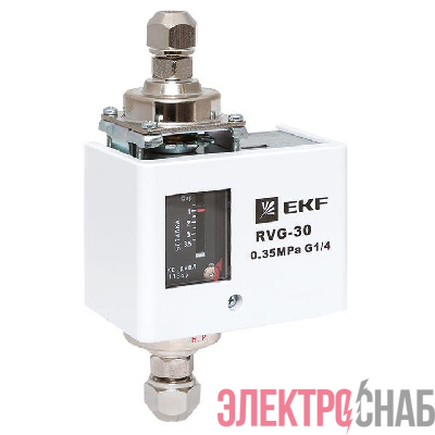 Реле перепада давления RVG-30-0.35-4 (0.35 МПа) EKF RVG-30-0.35-4