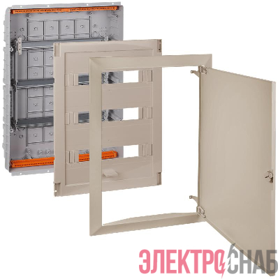 Щит СП 54мод. Тусо 686х518х125мм с метал. дверцей беж. Ruvinil 68154МБЖ
