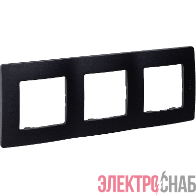 Рамка 3-м СП Etika IP20 антрацит IEK 672583
