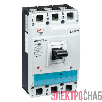 Выключатель автоматический 3п 630А 50кА AV POWER-3/3 ETU2.2 AVERES EKF mccb-33-630-2.2-av