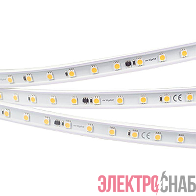 Лента светодиодная ARL-PV-B54-15.5mm 230V Warm 3000К 8Вт/м IP65 5060 герметичная (уп.10м) Arlight 029402(2)