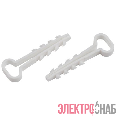 Дюбель-хомут 5-8мм для плоского кабеля NO-224-228 бел. (уп.100шт) Эра Б0066282