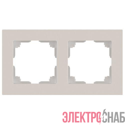 Рамка 2-м СП Accent 6-502-06 перламутр. Intro Б0063768