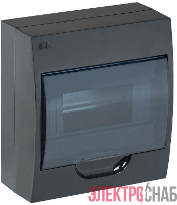 Корпус ЩРН-П-8 Krepta 3 IP41 навесной пластик. черн. IEK MKP12-N-08-41-K02