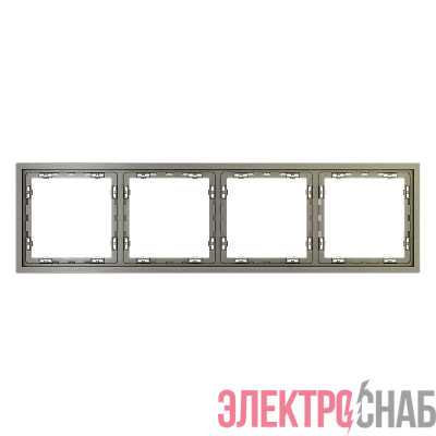 Рамка 4-м S70 пластик. шелк Voltum VLS100404