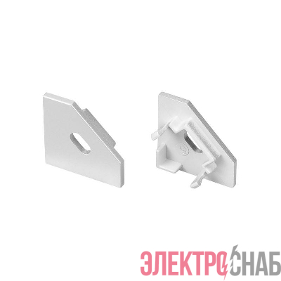 Заглушка SL-KANT-H18 FLAT с отверстием пластик (комплект) Arlight 049044