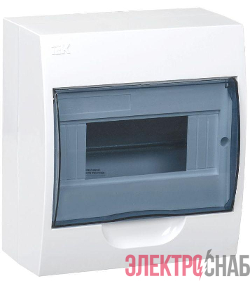 Корпус навесной ЩРН-П-8 Krepta 3 IP41 пластик. бел. IEK MKP12-N-08-40-20