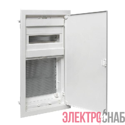 Щит комбинированный встраив. Nova 1 DIN-рейка + 2 монтаж. платы 3 габарит IP41 с пластик. дверью EKF nv-cb-pd-1+2