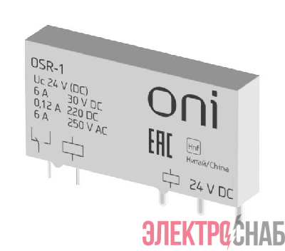 Реле ультратонкое OSR 1C 24В DC ONI OSR-1