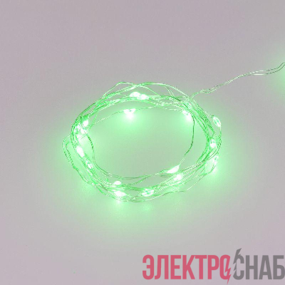 Гирлянда светодиодная ARD-DEW-HOME-2000-CLEAR-20LED-STD Green 3V Battery Pack IP20 Ardecoled 048704