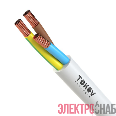 Провод TOKOV ELECTRIC ПВС 3х2.5(2х2.5+1х2.5) 380В Б (уп.100м) 1945523