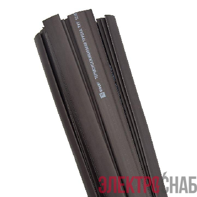 Трубка термоусадочная ТУТ нг 50/25 черн. 1м PROxima (уп.25м) EKF tut-50-b-1m