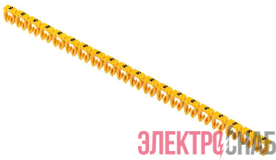 Маркер открытого типа KE 4-6кв.мм символ "MP" (уп.200шт) IEK UMK-KE3-MP