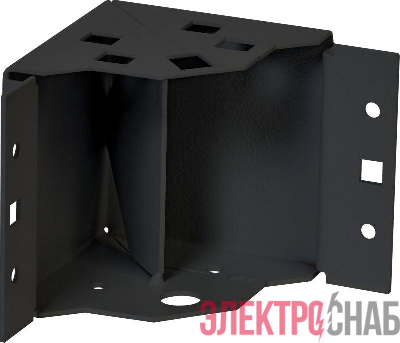 Угол цоколя 100 IP54 RAL7021 сер. FORMAT (уп.4шт) IEK YKM41D-FO-KC-010-54