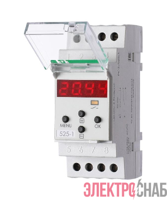 Реле времени астрономическое PCZ-525-1 16А 24-264В AC/DC 1перекл. IP20 ночной перерыв и годовая программа F&F EA02.002.011