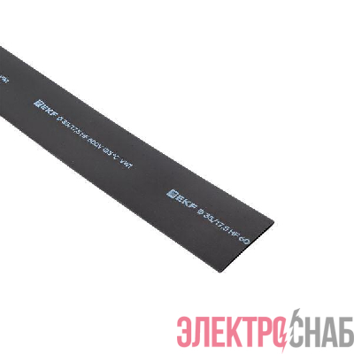 Трубка термоусадочная ТУТ нг 35/17.5 черн. 1м (уп.25м) PROxima EKF tut-35-b-1m