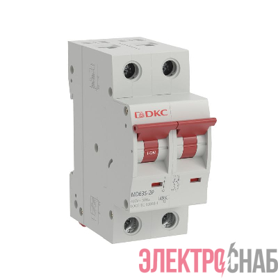 Выключатель автоматический модульный 2п C 6А 4.5кА YON max MD63S YON MD63S-2PC6