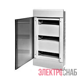 Щиток СП Тусо 36мод. с прозр. двер. 547х299х103мм сер. Ruvinil 68136СП