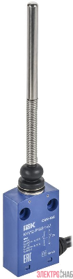 Выключатель концевой C6N-168 пруж. стрерж. с мет. конц. IP67 IEK KKV12-P168-1-67