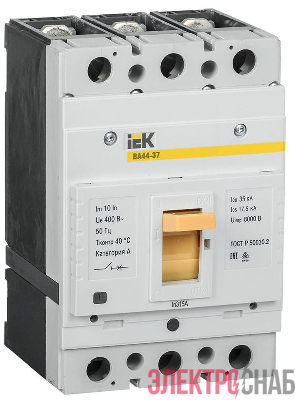 Выключатель автоматический 3п 315А 35кА ВА44-37 IEK SVA4410-3-0315-35