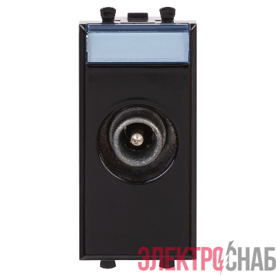 Розетка телевизионная проходная TV 1мод. Avanti "Черный квадрат" 16А DKC 4402511