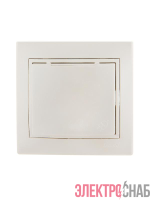 Розетка 1-м СП Mira 16А IP20 с заземл. с защ. крышкой со вставкой керамика жемчуж./бел. перламутр. LEZARD 701-3030-123