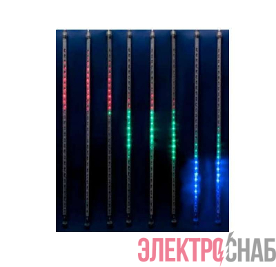 Гирлянда светодиодная "Падающие звезды" ULD-E2405-240/DTK MULTI METEOR 8 подвесов 240 LED 2.4х0.5м мульти IP44 Uniel 11122