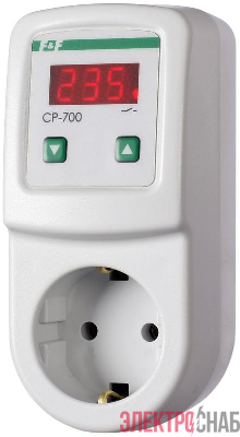 Реле напряжения CP-700 (однофазный; цифровая индикация напряжения тип корпуса вилка-розетка; 150-300В 16А 1NO IP20) F&F EA04.009.010