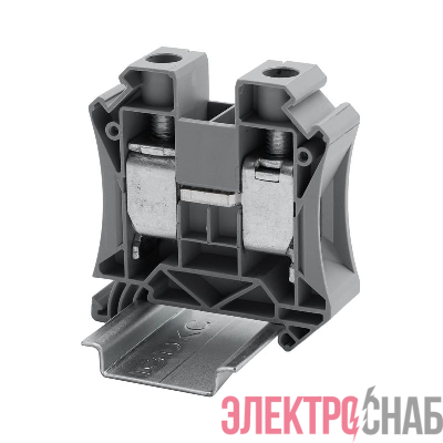 Клемма проходная винтовой зажим; 2 точки подключения; 35кв.мм сер. DKC TUR-35R