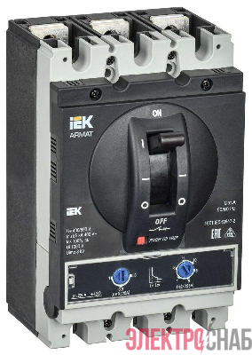 Выключатель автоматический в литом корпусе 3п G 85кА 225А расцепитель термомагнитный регулируемый ARMAT IEK AR-MCCB-3G-085-0225A-ATUC
